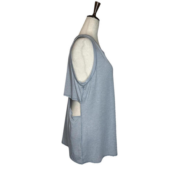 Lululemon Womens 12 Pushing Limits Muscle Tank Gray Heathered Hail New NWT - Picture 5 of 7